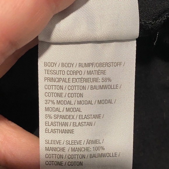 Belle by Kim Gravel 2X Black TripleLuxe Knit Lace Sleeve Top | Chic Elevated - Picture 6 of 9